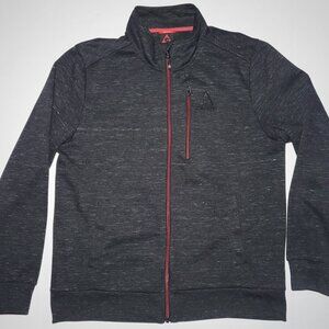 Gerry Mens Charcoal Gray Full Zippered Sweatshirt Size Large